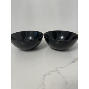 Ikea Black Fargrik 12011 Soup/Cereal Bowl 6.3" Discontinued 2 Bowls 1 Free